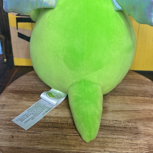 Squishy Heart Plush Dragon with iridescent horns and wings Valentines NWT - Picture 9 of 12